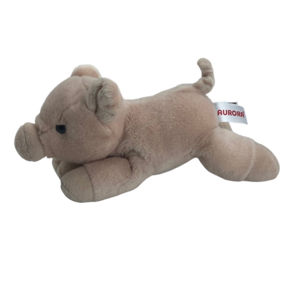 Aurora Mini Flopsie Percy the Pig Plush Stuffed Animal Toy 9" Pink